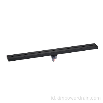 Tiris shower linier hitam 55mm lebar